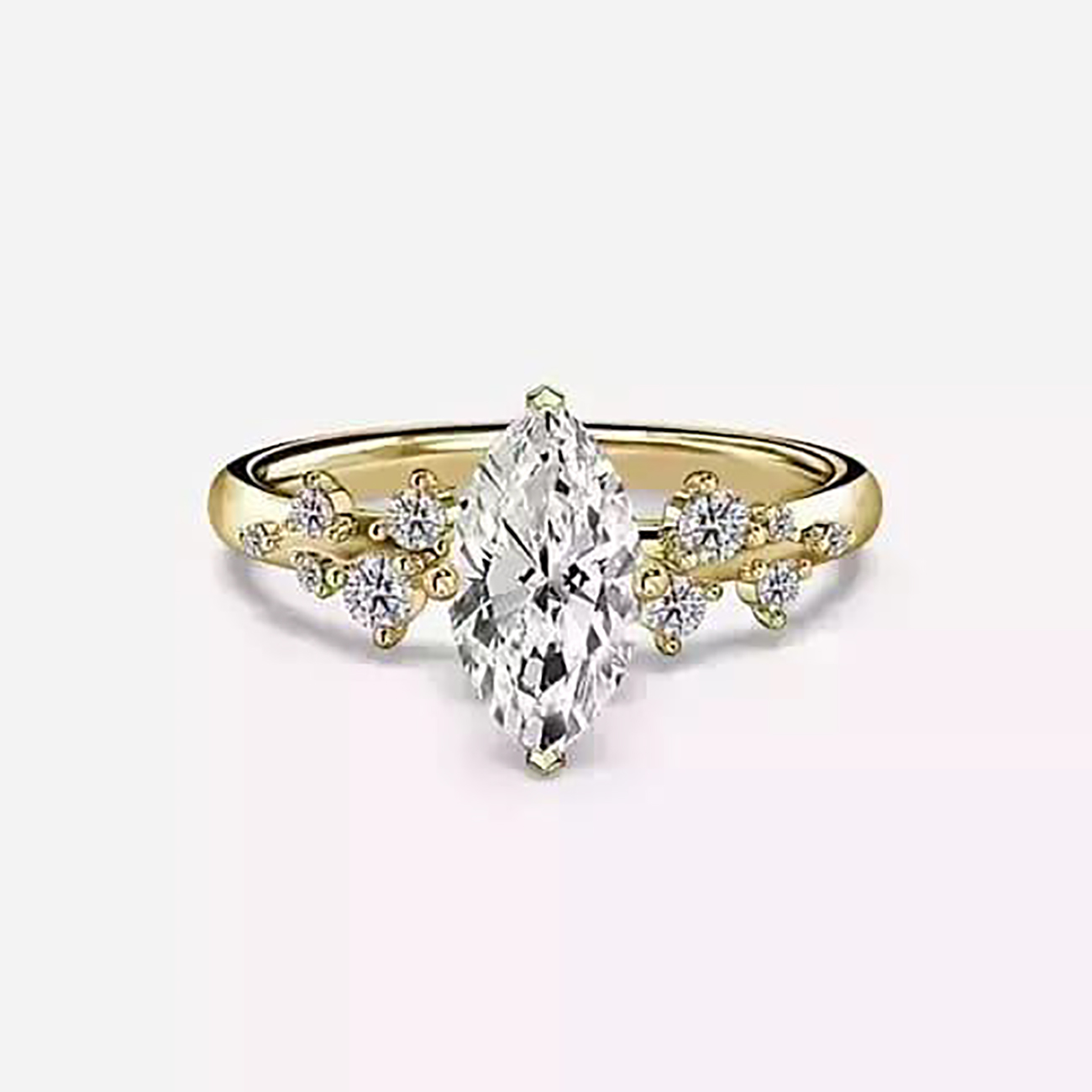 Marquise Starlight Cluster Ring